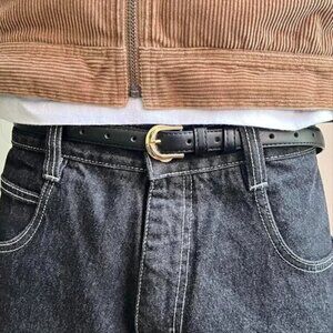 vintage black American Western simple design belt